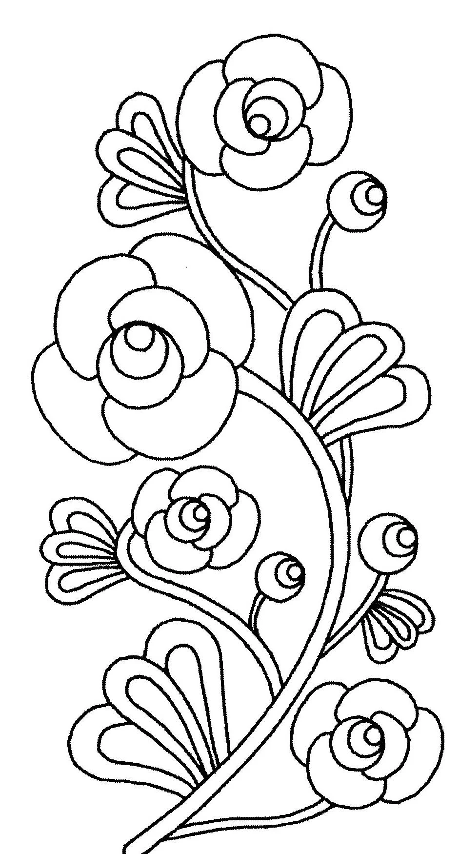Flor para imprimir y colorear