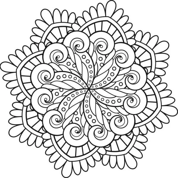 Mandala flor para imprimir
