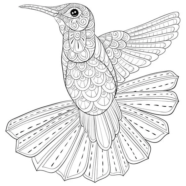 Mandala de pájaro para imprimir