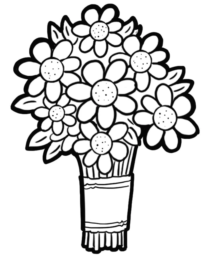 Flor para imprimir y colorear