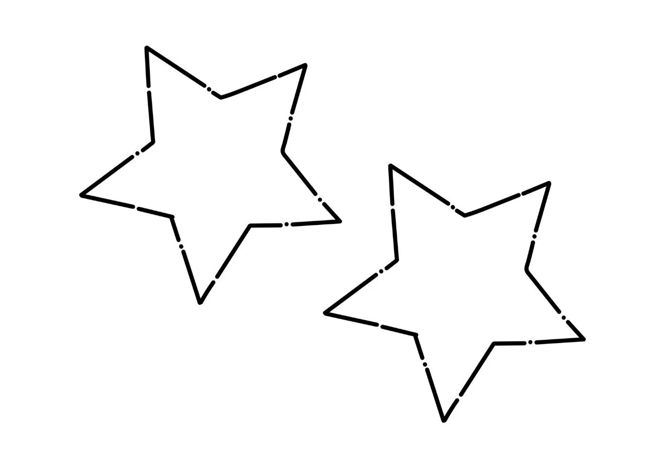Estrella en blanco y negro para imprimir y colorear
