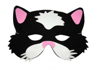 Antifaz y mascara de gato