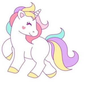 Dibujo de unicornio para imprimir a color