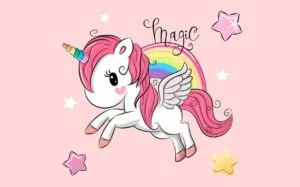 Dibujo de unicornio para imprimir a color