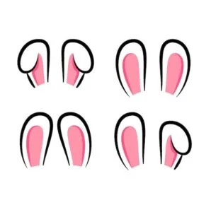 Orejas de conejos para imprimir​