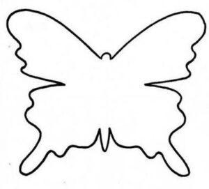 Plantillas moldes de mariposas para imprimir​