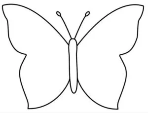 Plantillas moldes de mariposas para imprimir​