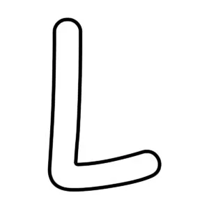 Letra L para imprimir
