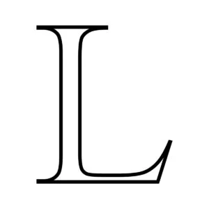 Letra L para imprimir