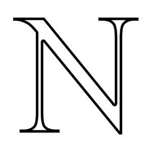 Letra N para imprimir