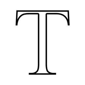 Letra T para imprimir
