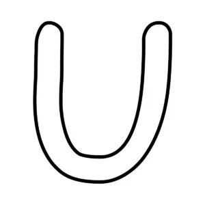 Letra U para imprimir