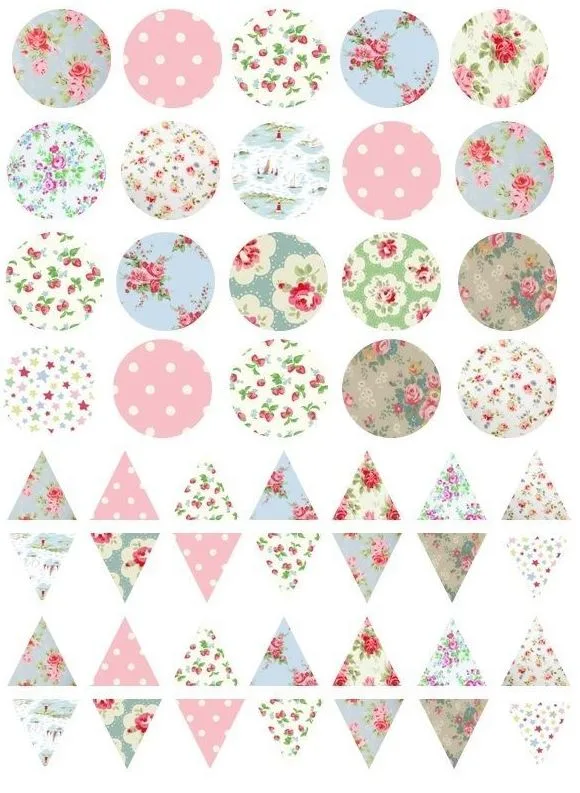 Banderines para cupcakes para imprimir