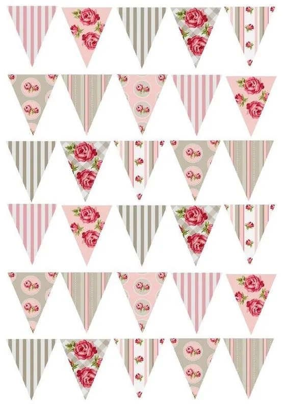 Banderines para tortas para imprimir