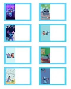 Etiquetas de stitch para imprimir
