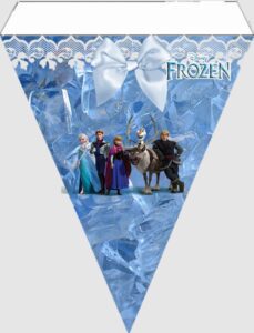 Banderines de Frozen para imprimir