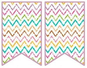 Banderines decorativos para imprimir