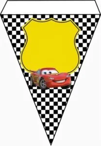 Banderines de cars para imprimir