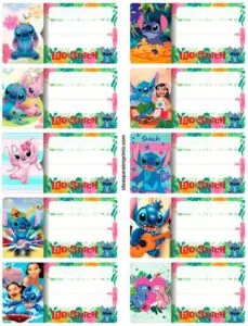 Etiquetas de stitch para imprimir