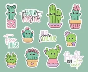 Stickers kawaii para imprimir y recortar