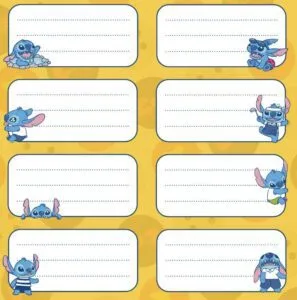 Etiquetas de stitch para imprimir