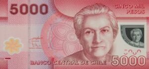 billete 5000 pesos chilenos anverso