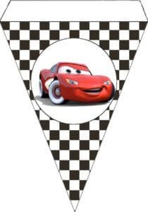 Banderines de cars para imprimir