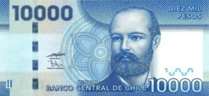 billete 10000 pesos chilenos anverso