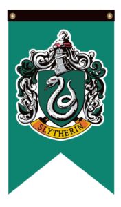Banderín de Slytherin para imprimir