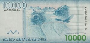 billete 10000 pesos chilenos reverso