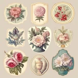 Stickers para imprimir vintage