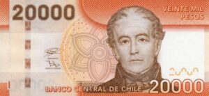 billete 20000 pesos chilenos anverso