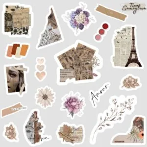 Stickers para imprimir vintage