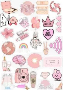 Stickers para imprimir aesthetic