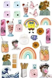 Stickers para imprimir aesthetic