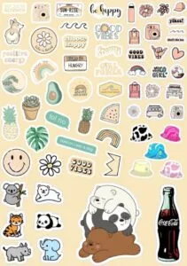Stickers para imprimir aesthetic