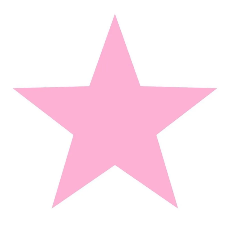 Estrella rosa para imprimir