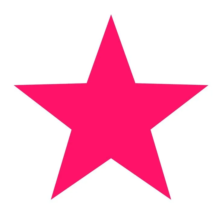 Estrella rosa para imprimir
