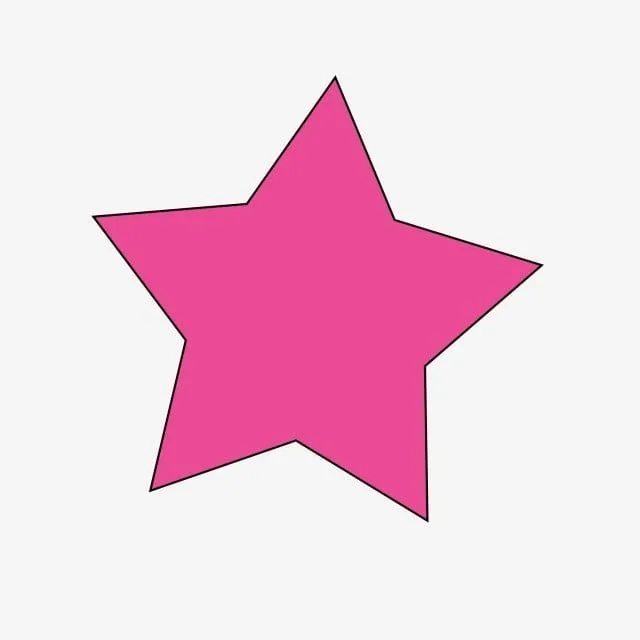Estrella rosa para imprimir