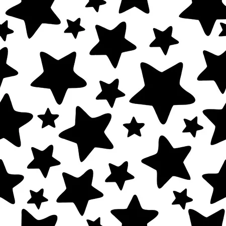 Estrellas negras para imprimir