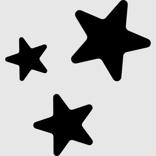 Estrellas negras para imprimir