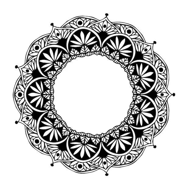 Mandala abstracto para imprimir