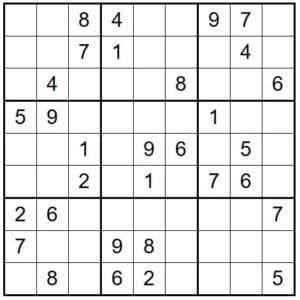 Sudoku nivel difícil para imprimir