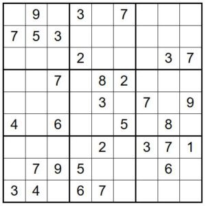 Sudoku nivel difícil para imprimir