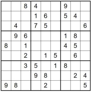 Sudoku nivel medio para imprimir