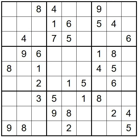 Sudoku nivel medio para imprimir