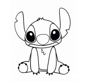 Dibujo de stitch para imprimir y colorear