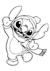 Dibujo de stitch para imprimir y colorear