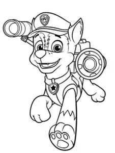 Chase para imprimir y colorear