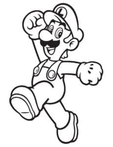 Dibujo de Luigi para imprimir y colorear